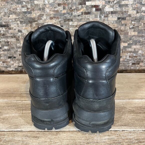 Nike Air Max Goadome ACG  Sneaker Triple Black Leather Boots (865031-009) Sz 10 - Picture 5 of 8